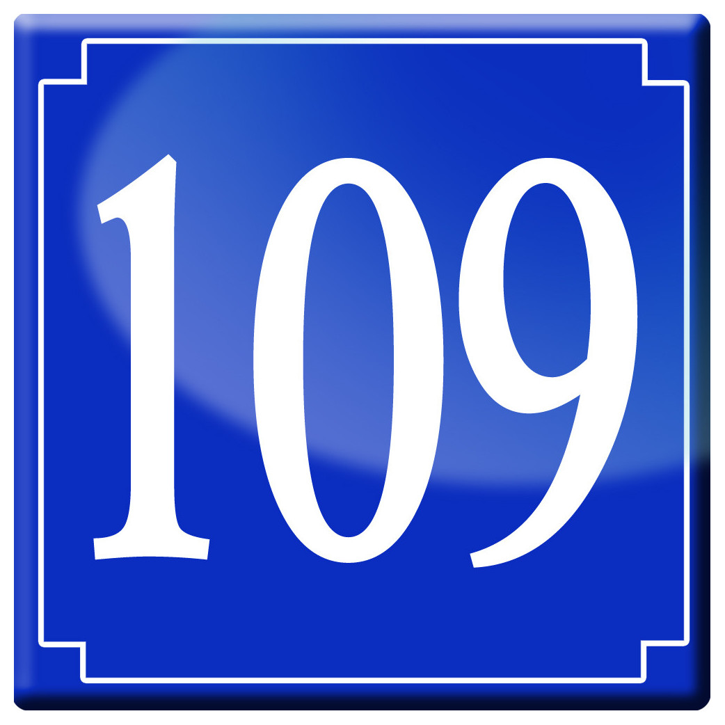 numéroderue109 - classique 10x10cm - Sticker/autocollant