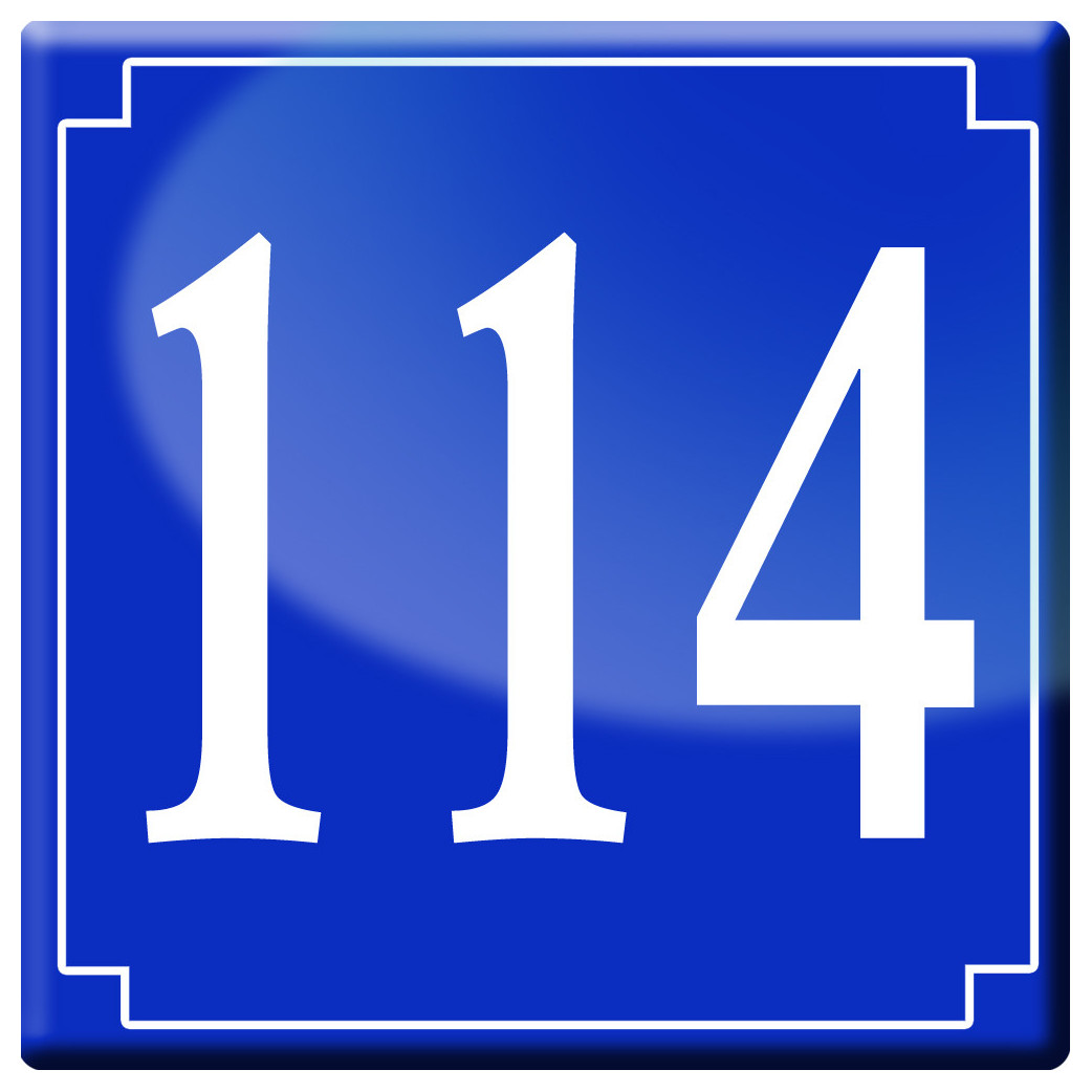 numéroderue114 - classique 10x10cm - Sticker/autocollant