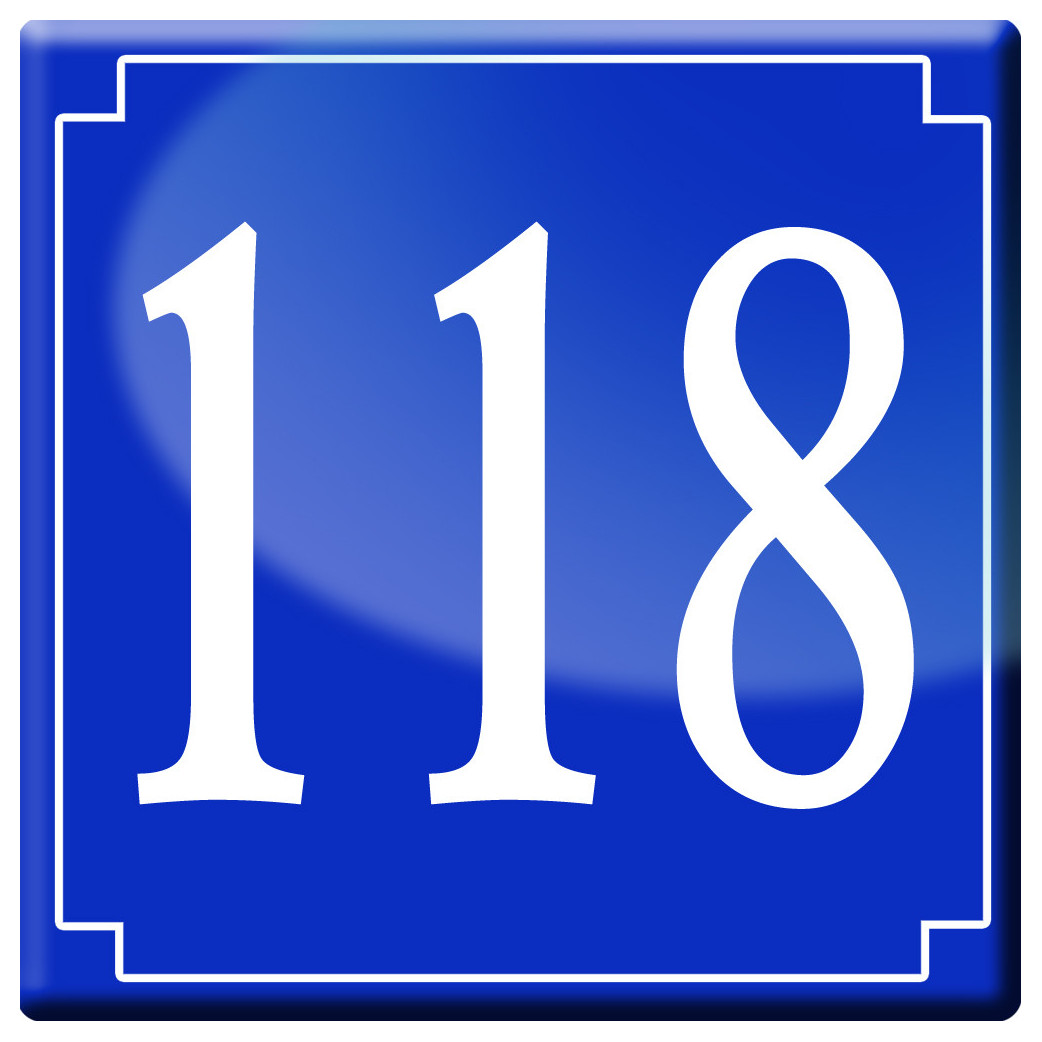 numéroderue118 - classique 10x10cm - Sticker/autocollant