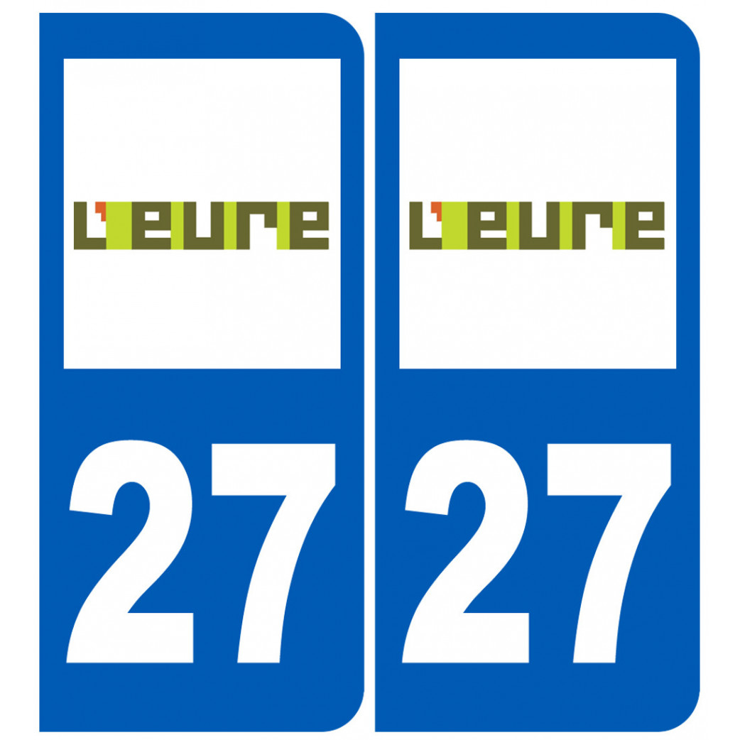 immatriculation 27 l'Eure - Sticker/autocollant