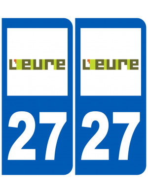 immatriculation 27 l'Eure - Sticker/autocollant