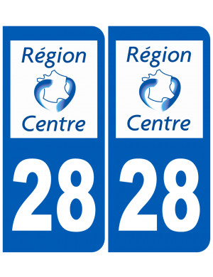 immatriculation 28 Région Centre - Sticker/autocollant