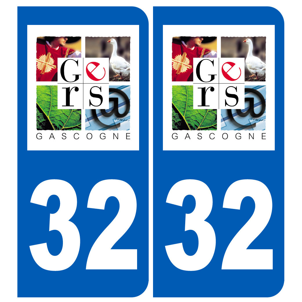 immatriculation 32 Gers - Sticker/autocollant