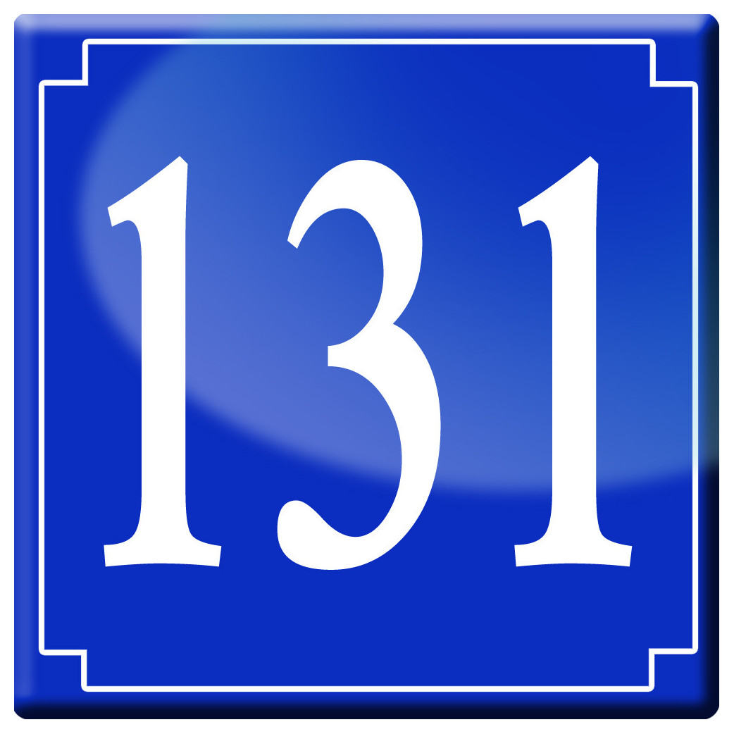 numéroderue131 - classique 10x10cm - Sticker/autocollant