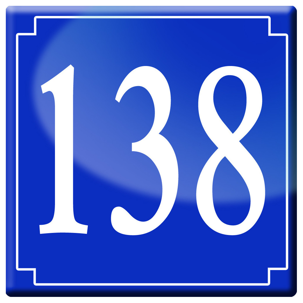 numéroderue138 - classique 10x10cm - Sticker/autocollant