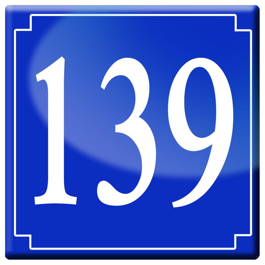 numéroderue139 - classique 10x10cm - Sticker/autocollant