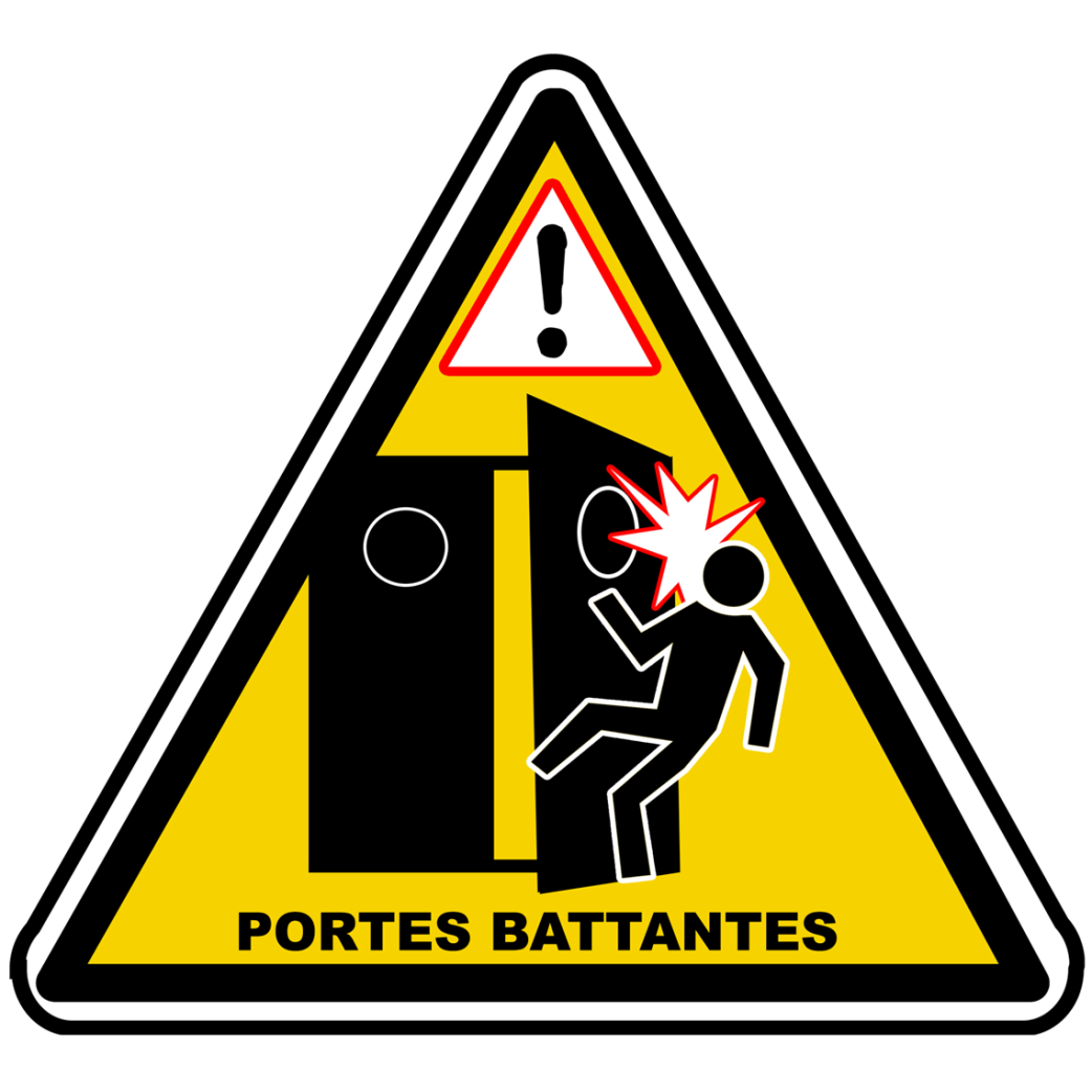 Portes Battantes (10x9cm) - Sticker/autocollant