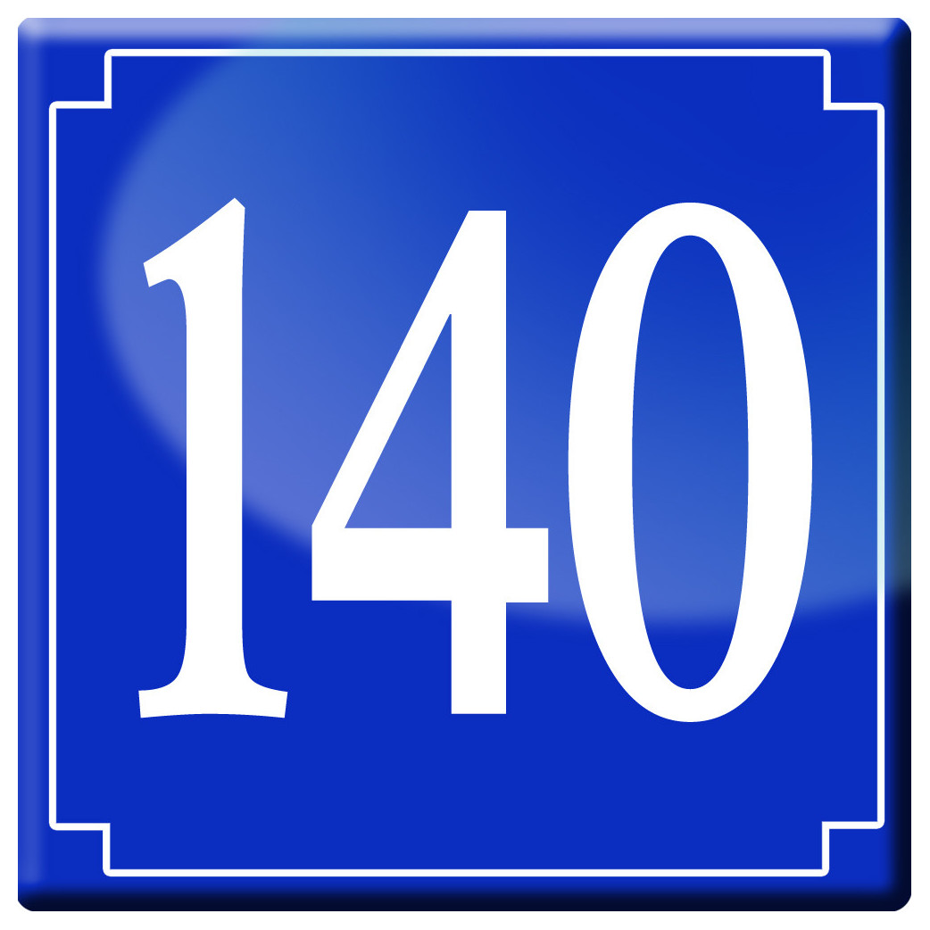 numéroderue140 - classique 10x10cm - Sticker/autocollant