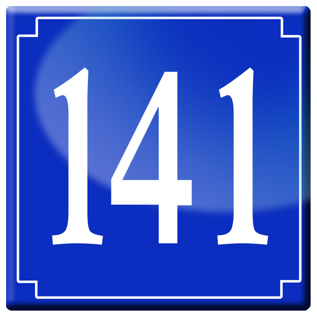 numéroderue141 - classique 10x10cm - Sticker/autocollant