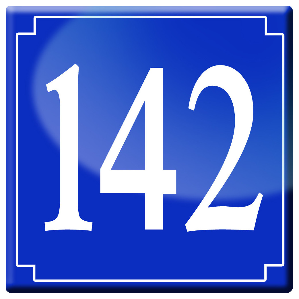 numéroderue142 - classique 10x10cm - Sticker/autocollant