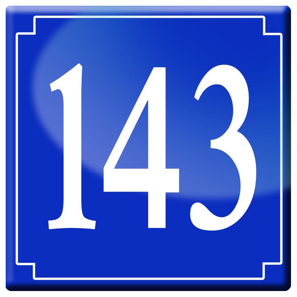 numéroderue143 - classique 10x10cm - Sticker/autocollant