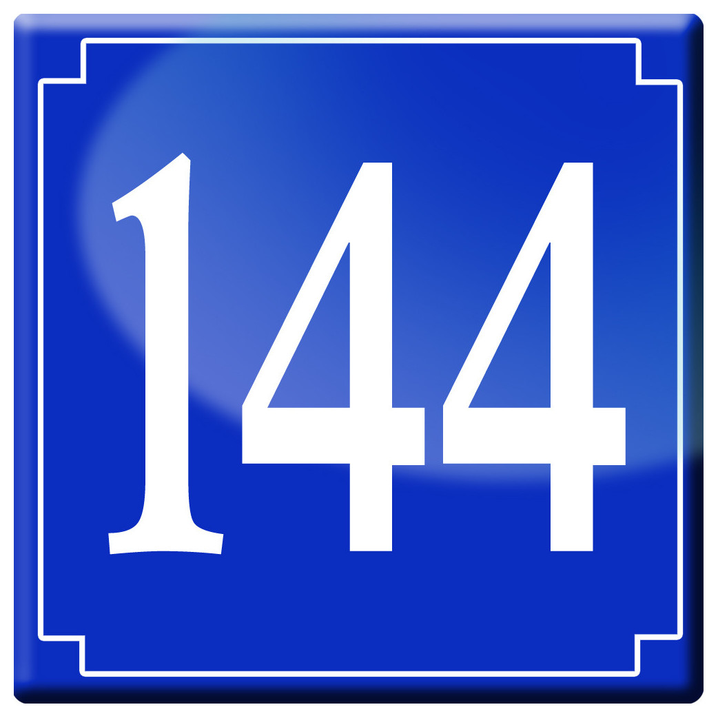 numéroderue144 - classique 10x10cm - Sticker/autocollant