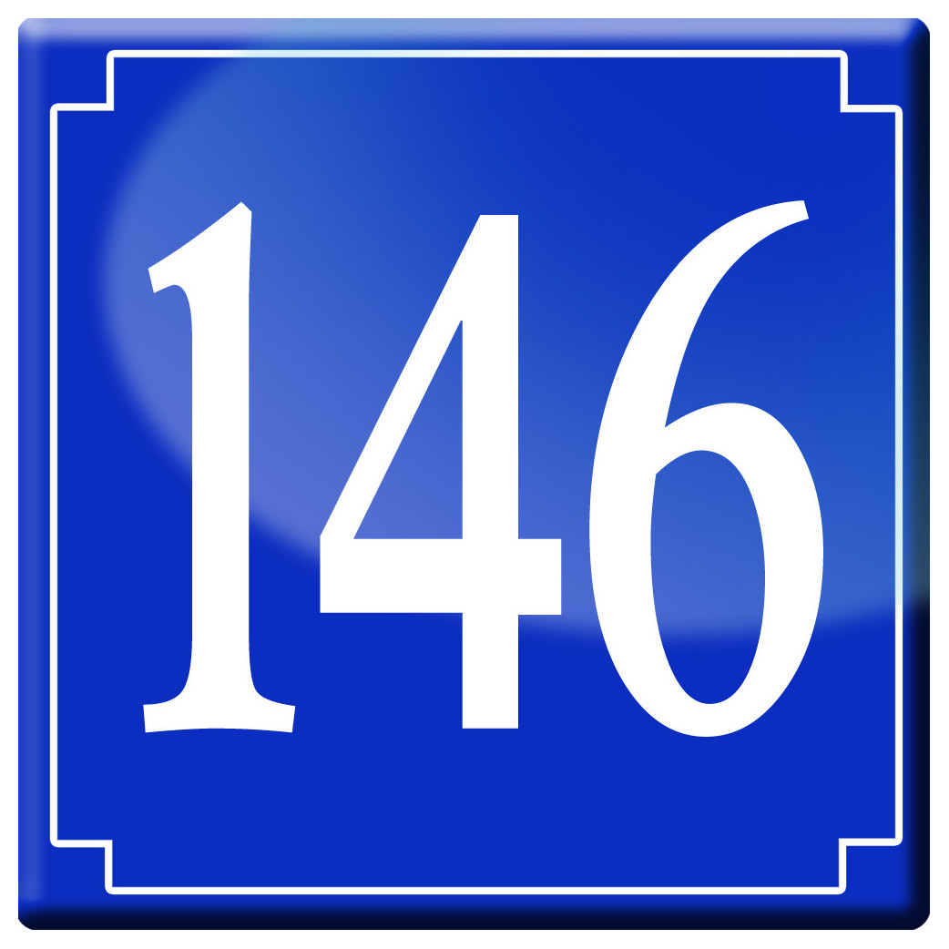 numéroderue146 - classique 10x10cm - Sticker/autocollant