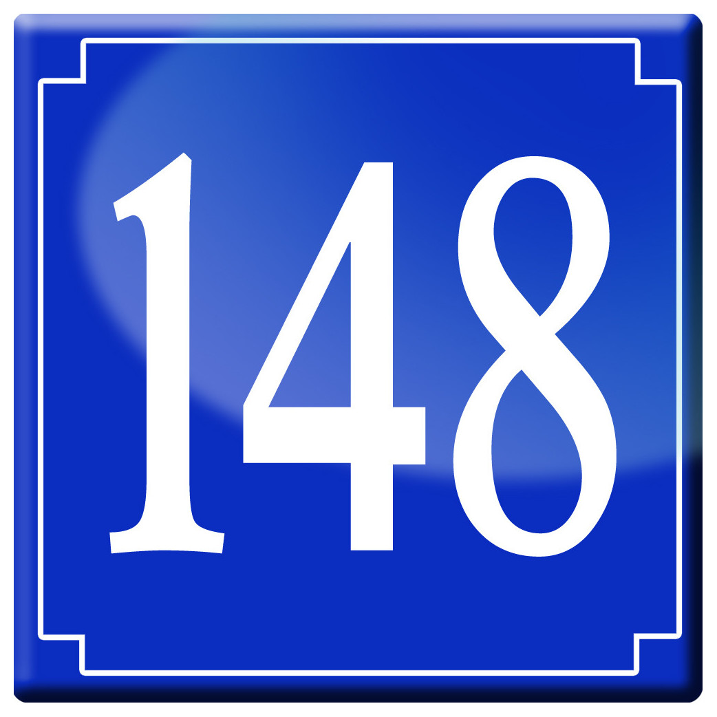 numéroderue148 - classique 10x10cm - Sticker/autocollant