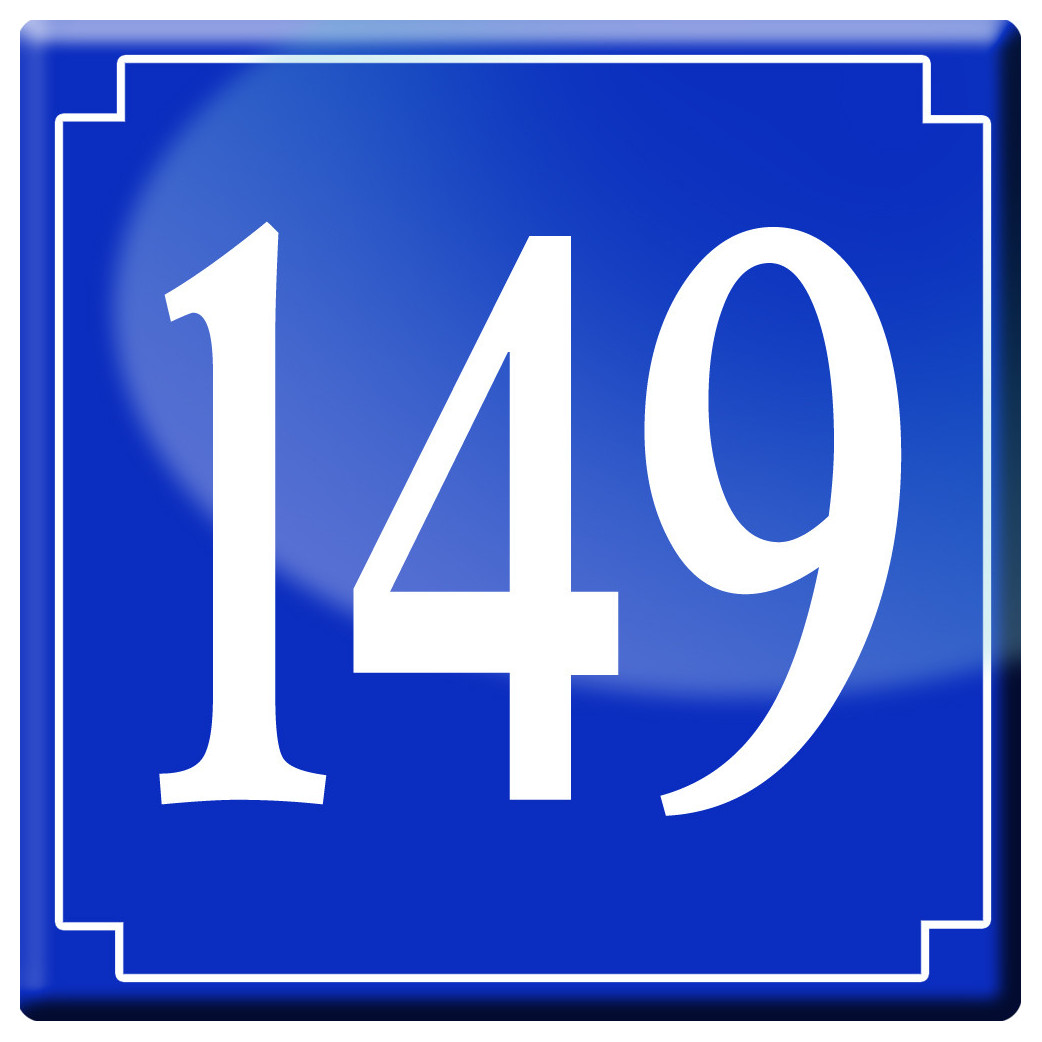 numéroderue149 - classique 10x10cm - Sticker/autocollant