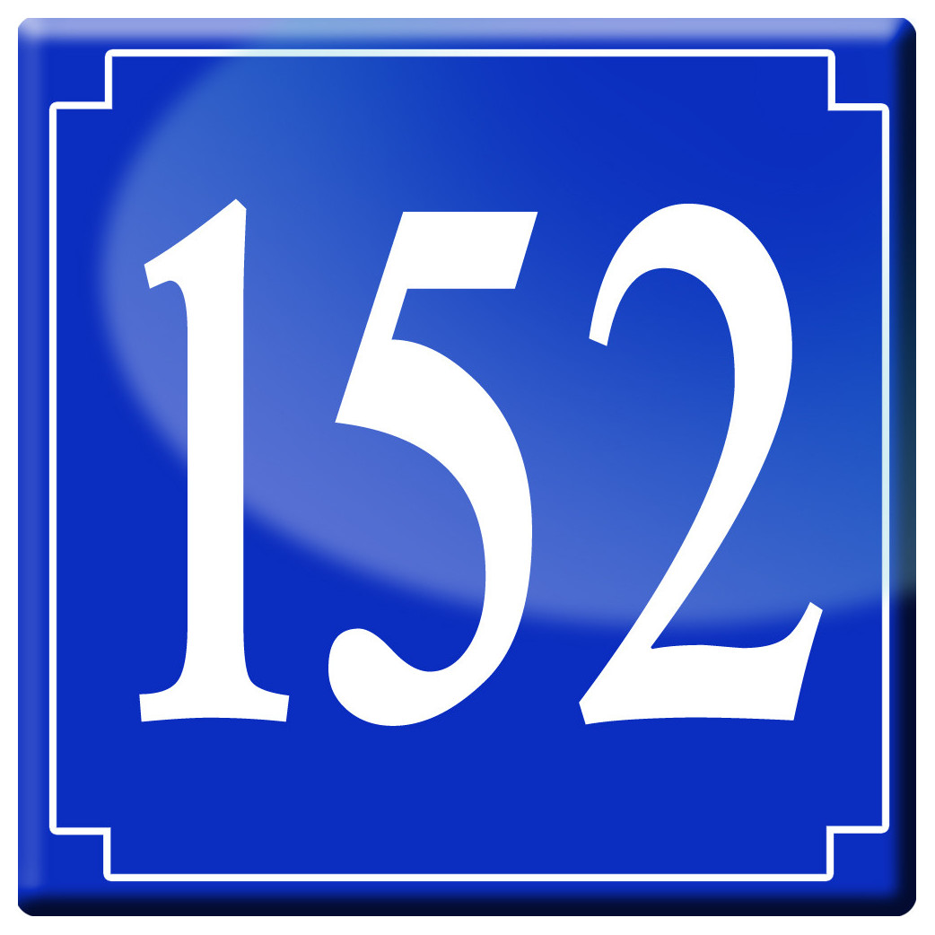 numéroderue152 - classique 10x10cm - Sticker/autocollant