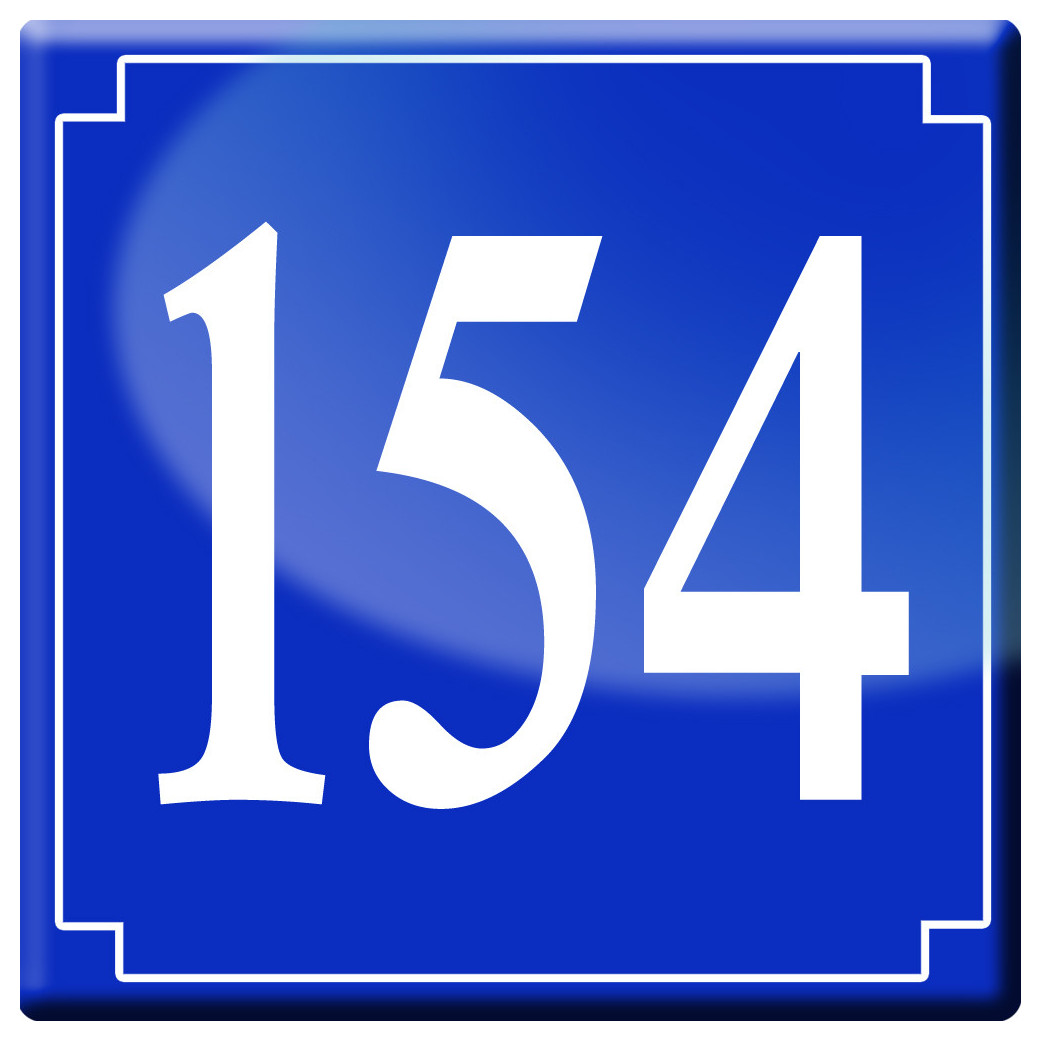 numéroderue154 - classique 10x10cm - Sticker/autocollant