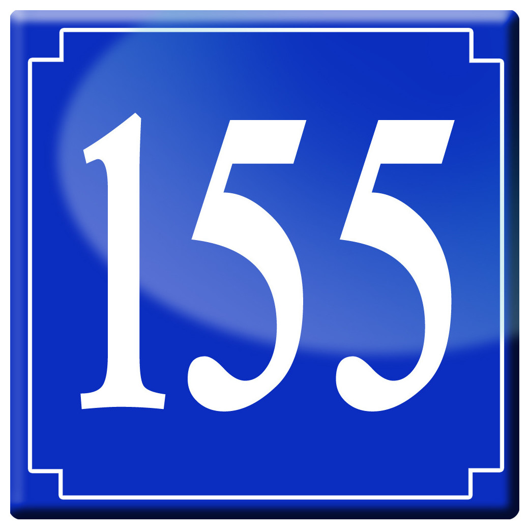 numéroderue155 - classique 10x10cm - Sticker/autocollant