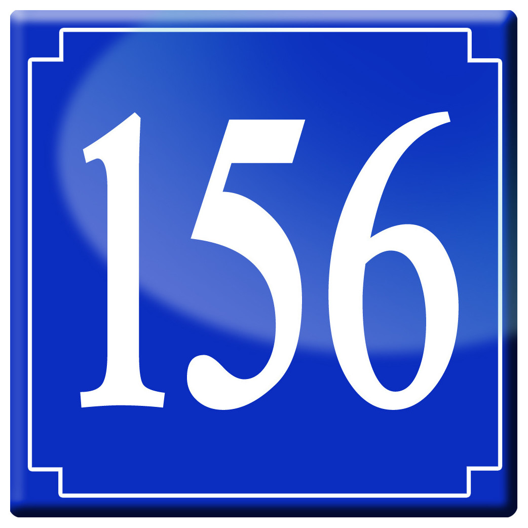 numéroderue156 - classique 10x10cm - Sticker/autocollant