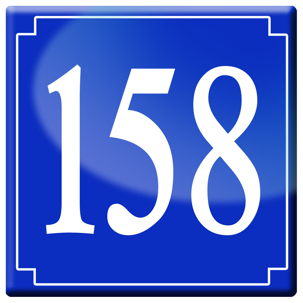 numéroderue158 - classique 10x10cm - Sticker/autocollant