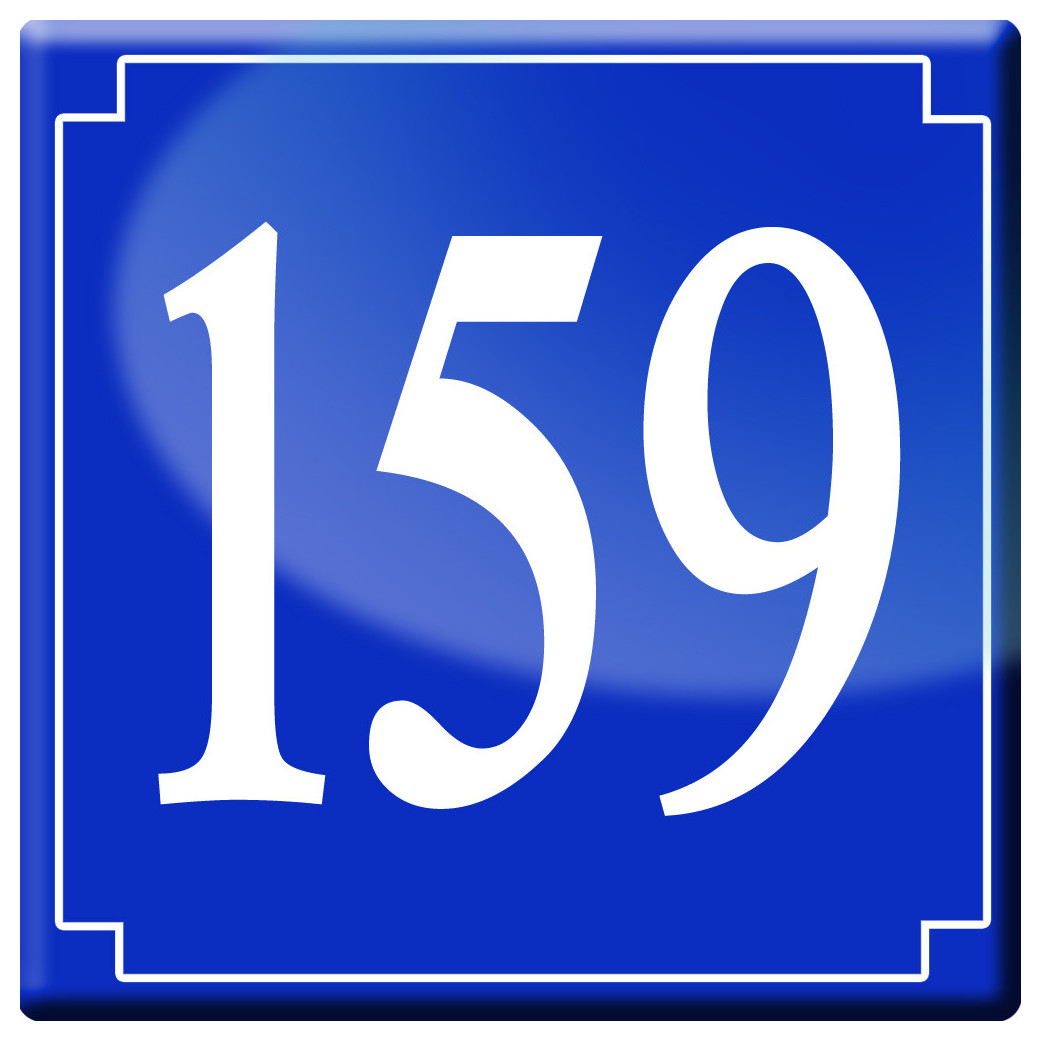 numéroderue159 - classique 10x10cm - Sticker/autocollant