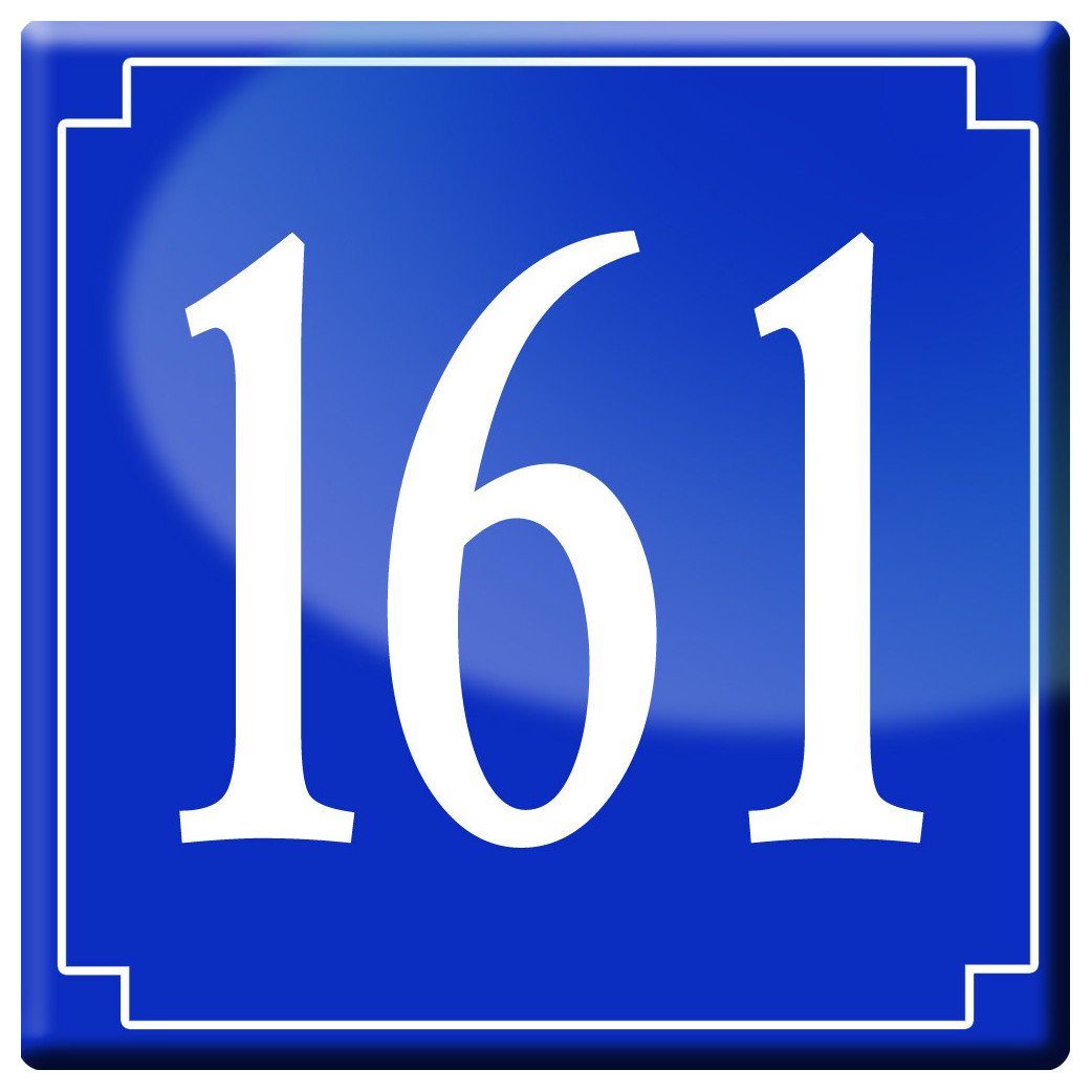 numéroderue161 - classique 10x10cm - Sticker/autocollant