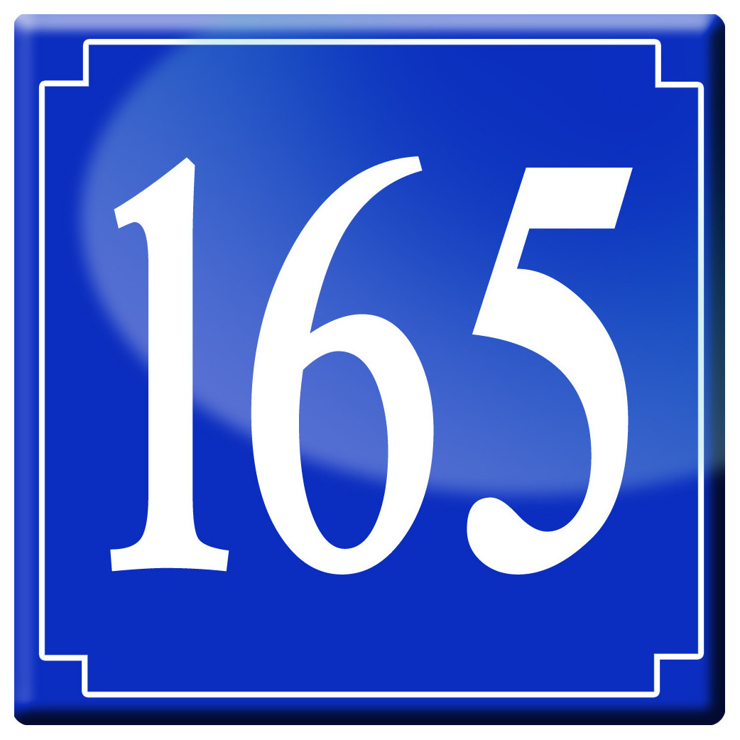 numéroderue165 - classique 10x10cm - Sticker/autocollant