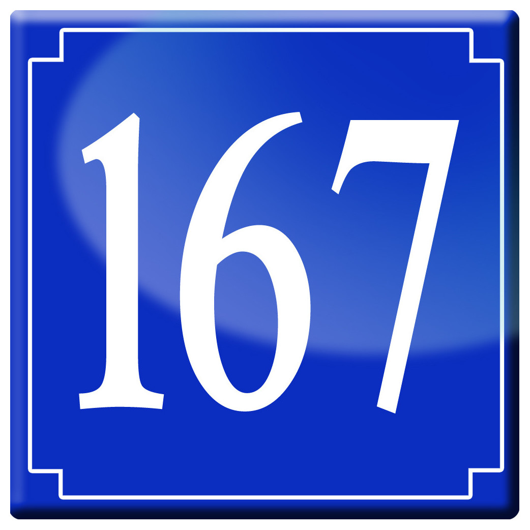 numéroderue167 - classique 10x10cm - Sticker/autocollant