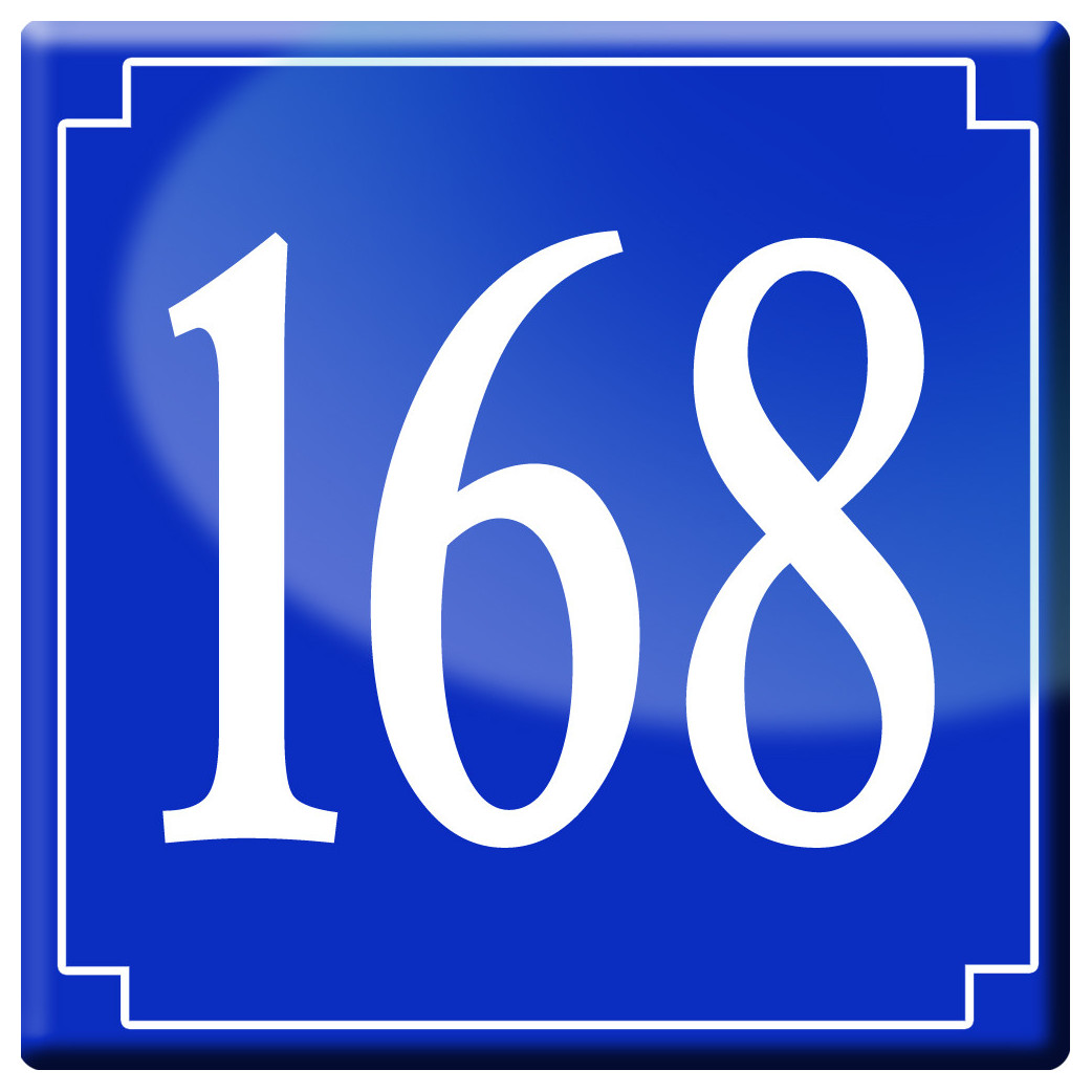 numéroderue168 - classique 10x10cm - Sticker/autocollant