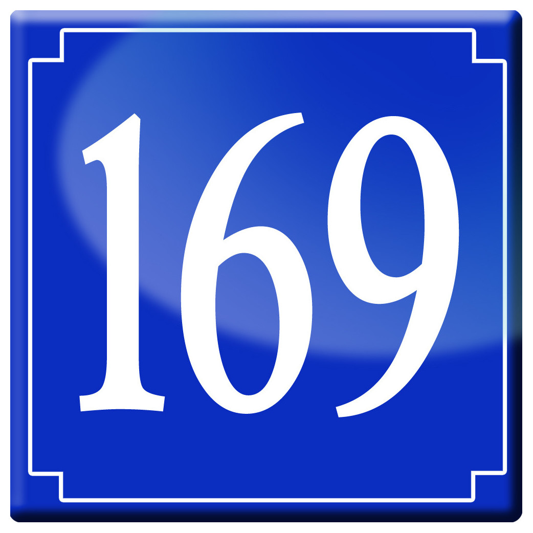 numéroderue169 - classique 10x10cm - Sticker/autocollant