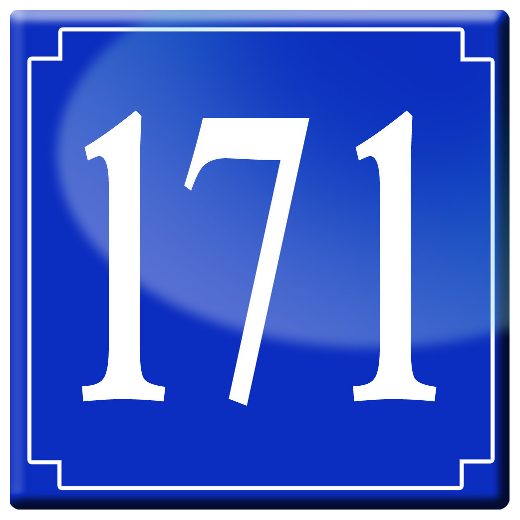 numéroderue171 - classique 10x10cm - Sticker/autocollant