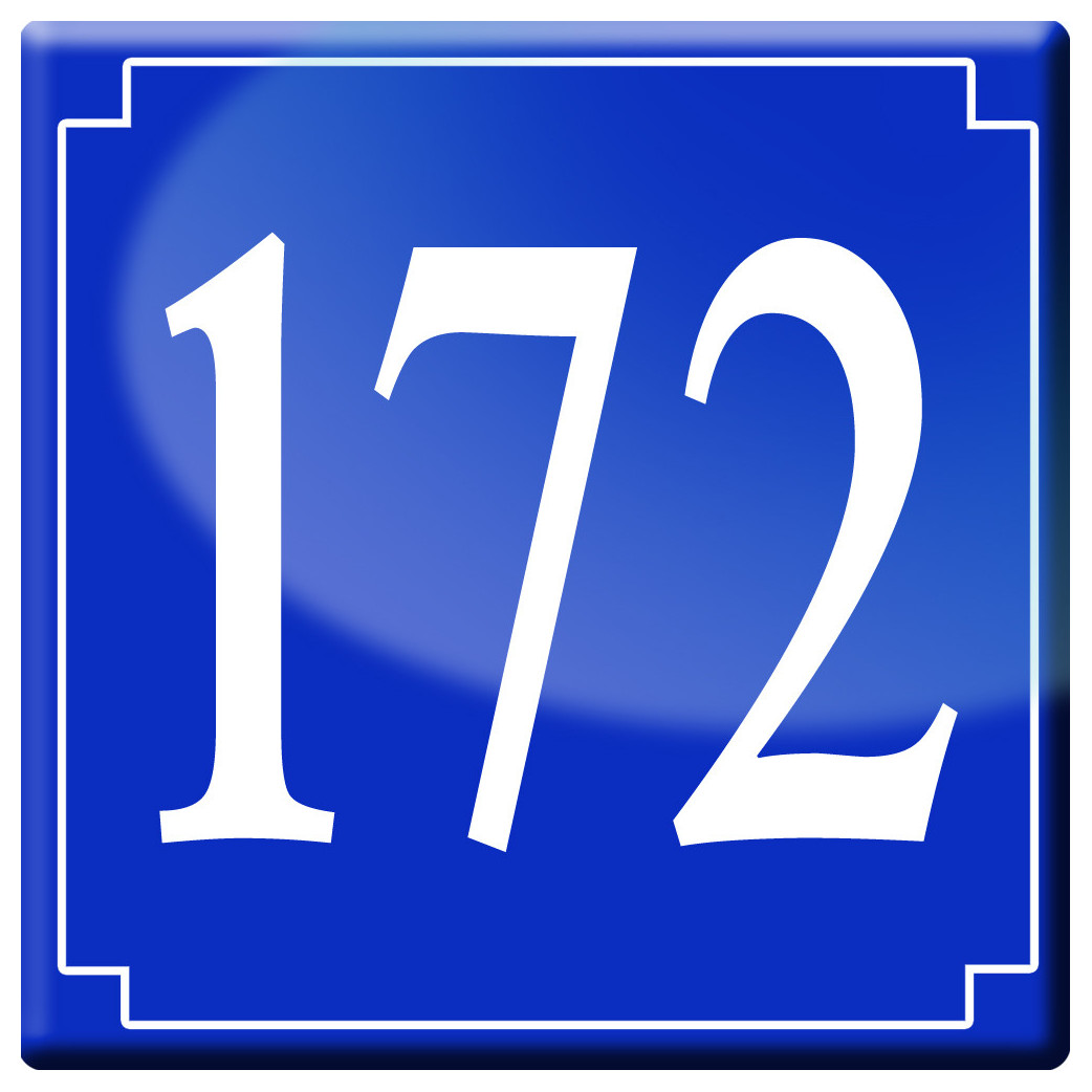 numéroderue172 - classique 10x10cm - Sticker/autocollant