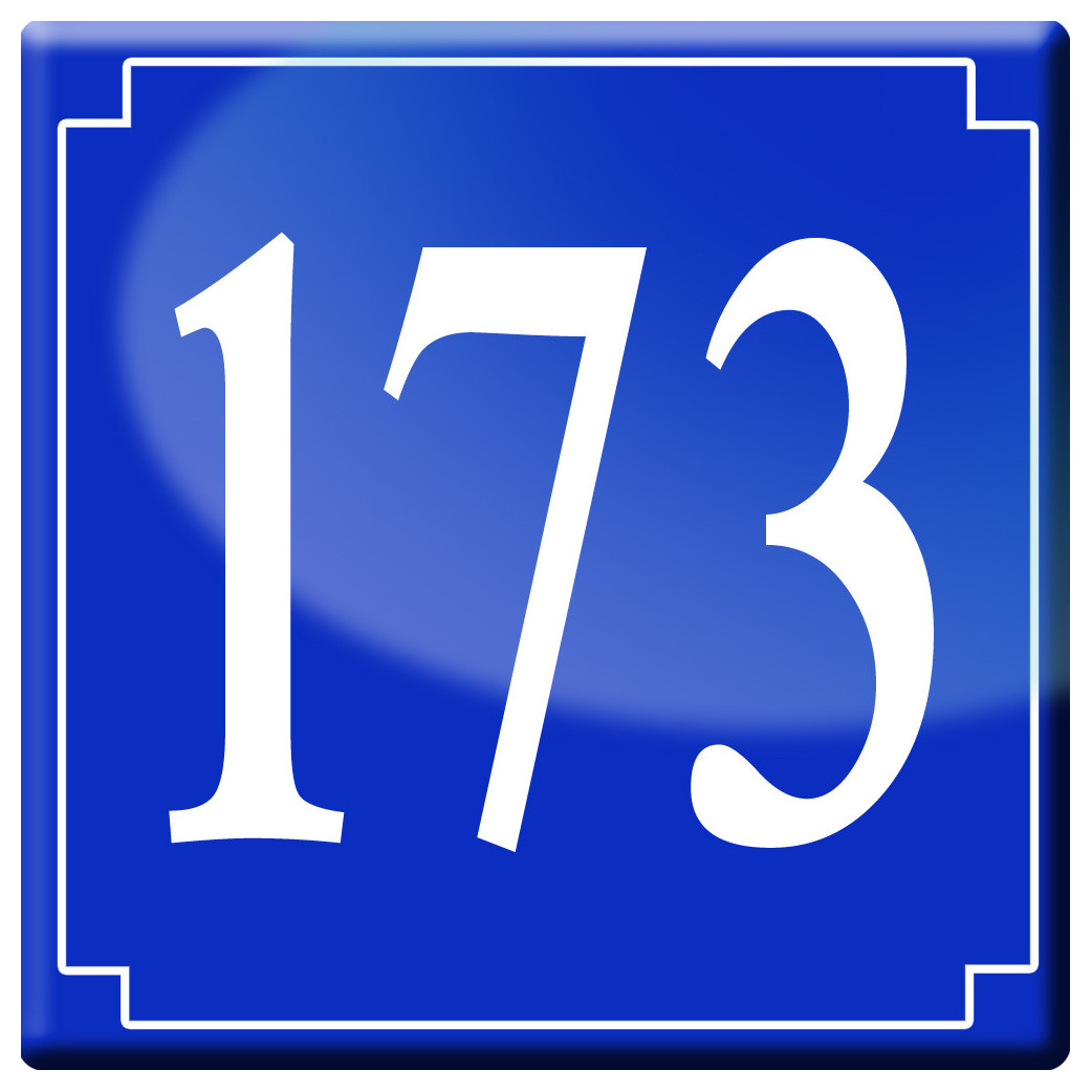 numéroderue173 - classique 10x10cm - Sticker/autocollant