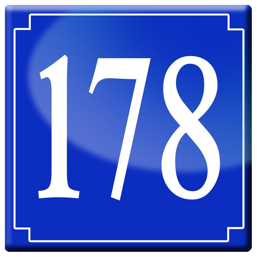 numéroderue178 - classique 10x10cm - Sticker/autocollant