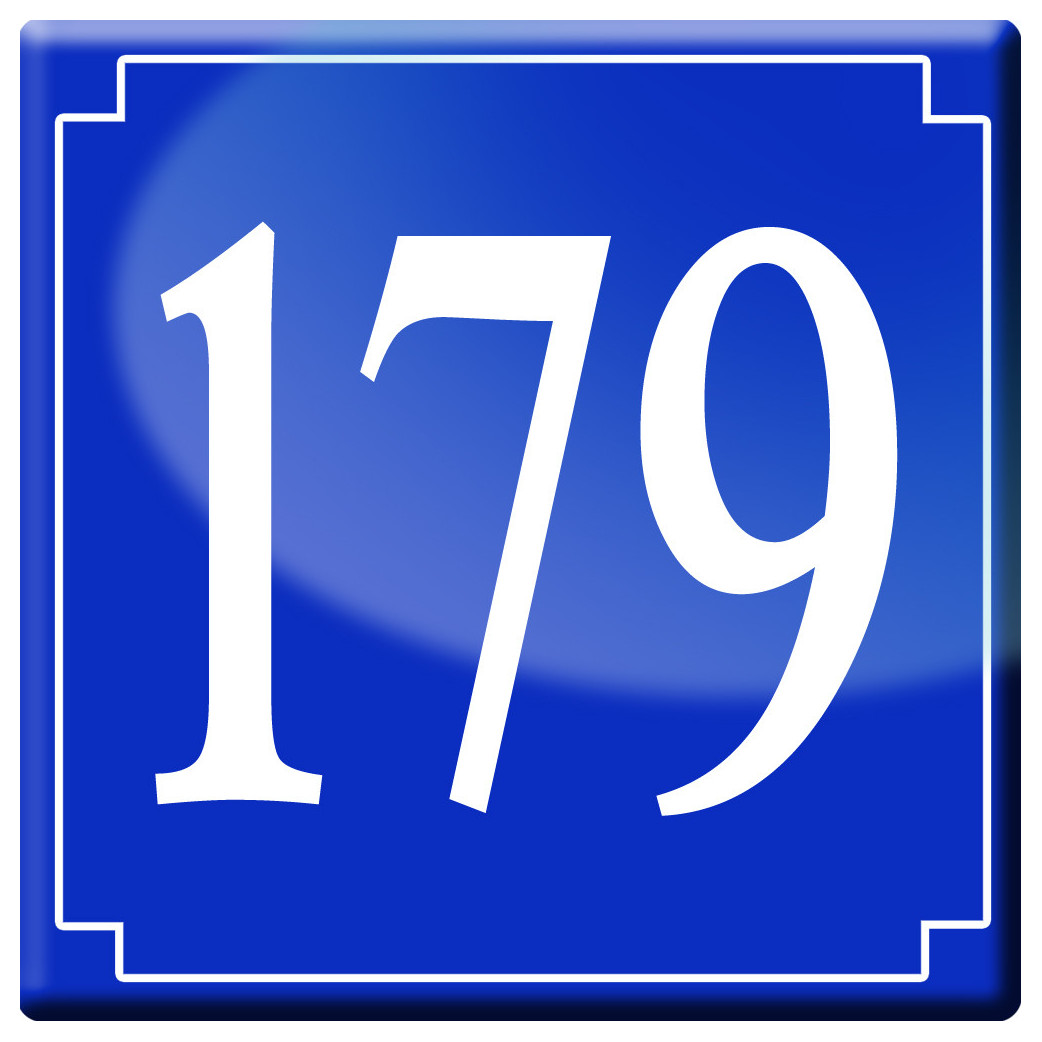 numéroderue179 - classique 10x10cm - Sticker/autocollant