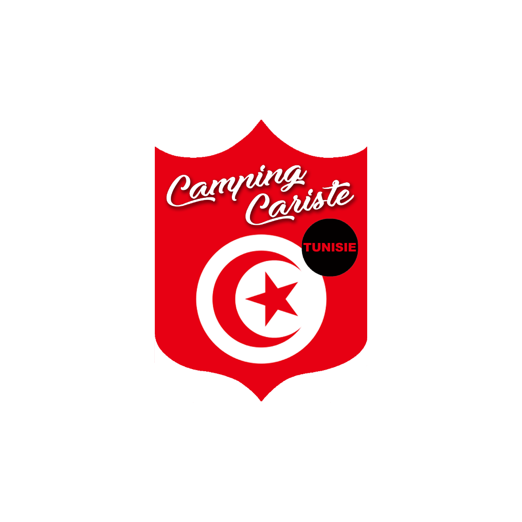 Campingcariste Tunisie - 20x15cm - Sticker/autocollant
