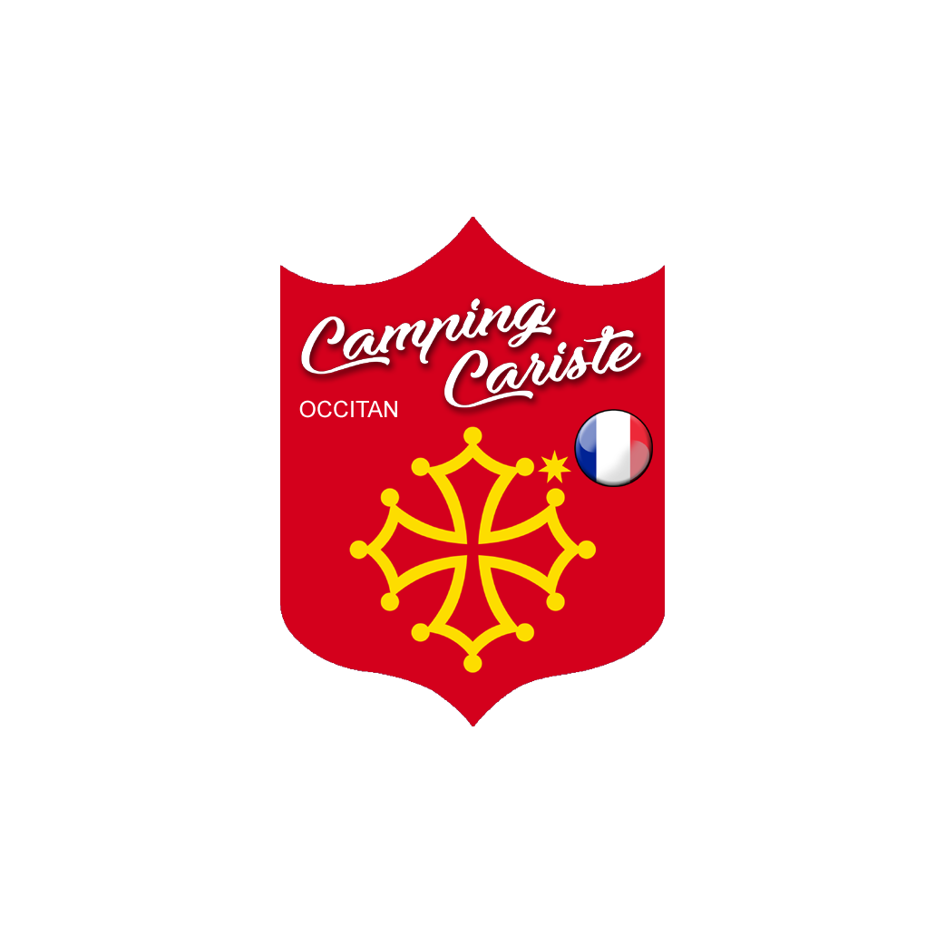 Camping cariste Occitan - 20x15cm - Sticker/autocollant
