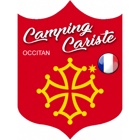 Camping cariste Occitan - 20x15cm - Sticker/autocollant Camping cariste Occitan - 20x15cm - Sticker/autocollant
