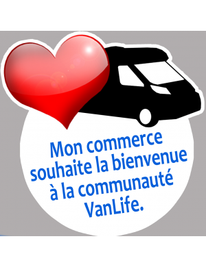 bienvenue à la communauté VanLife - 15cm - Sticker/autocollant