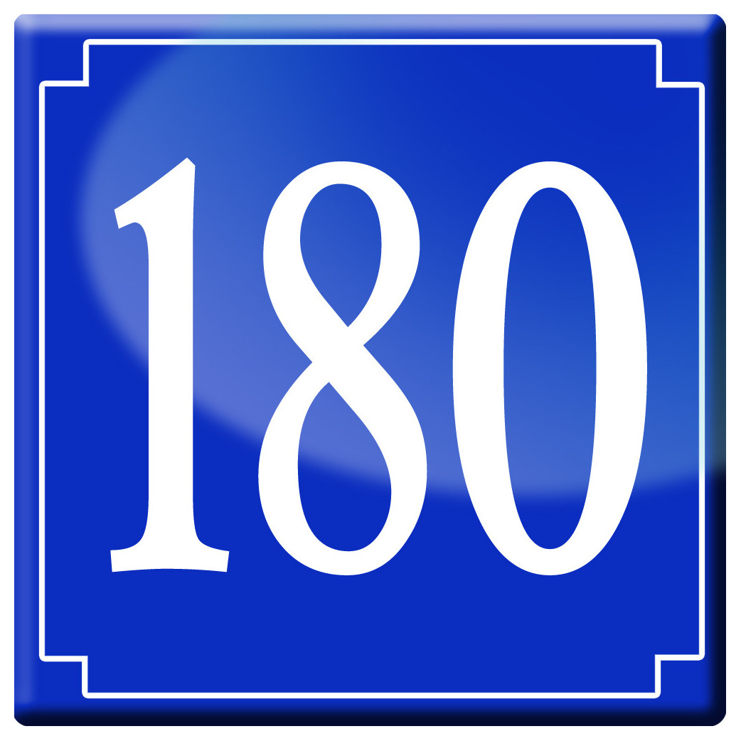 numéroderue180 - classique 10x10cm - Sticker/autocollant