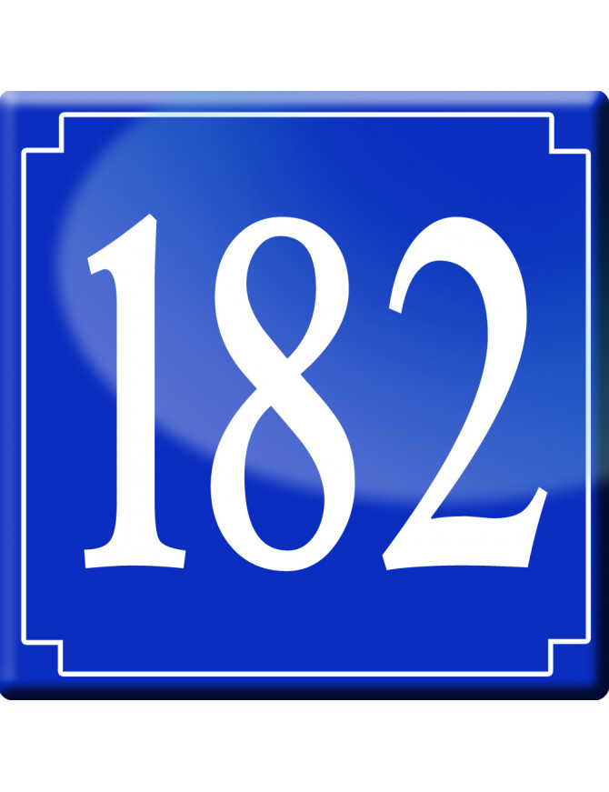numéroderue182 - classique 10x10cm - Sticker/autocollant numéroderue182 - classique 10x10cm - Sticker/autocollant