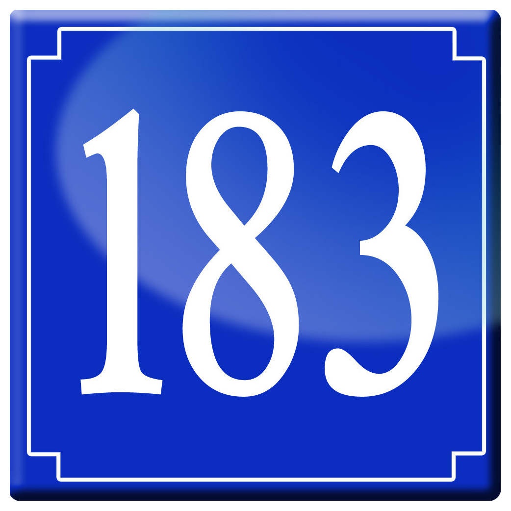 numéroderue183 - classique 10x10cm - Sticker/autocollant