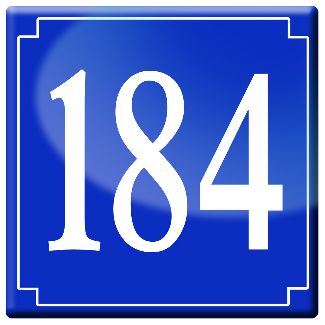 numéroderue184 - classique 10x10cm - Sticker/autocollant