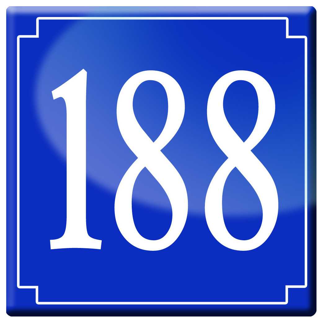 numéroderue188 - classique 10x10cm - Sticker/autocollant