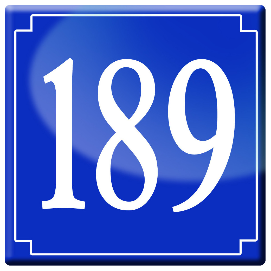 numéroderue189 - classique 10x10cm - Sticker/autocollant