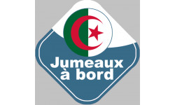 bébé à bord jumeaux d'origine Algérienne - 10x10cm - Sticker/autocollant