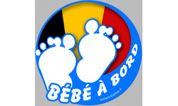 Autocollants : bebe a bord belge garçon