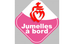 Autocollants : bebes a bord jumelles vendeennes