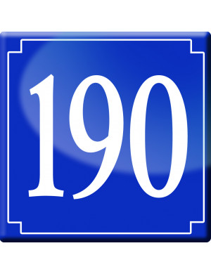 numéroderue190 - classique 10x10cm - Sticker/autocollant