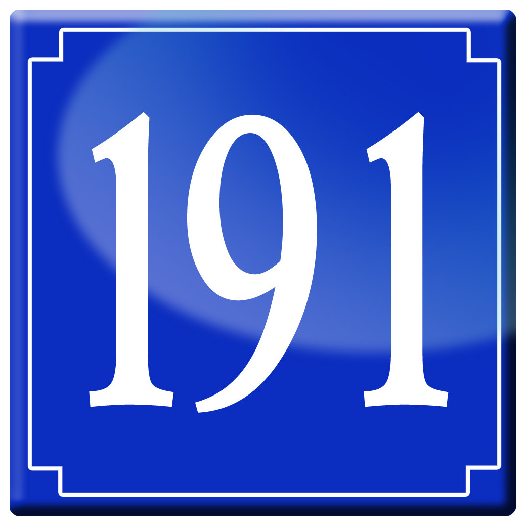 numéroderue191 - classique 10x10cm - Sticker/autocollant